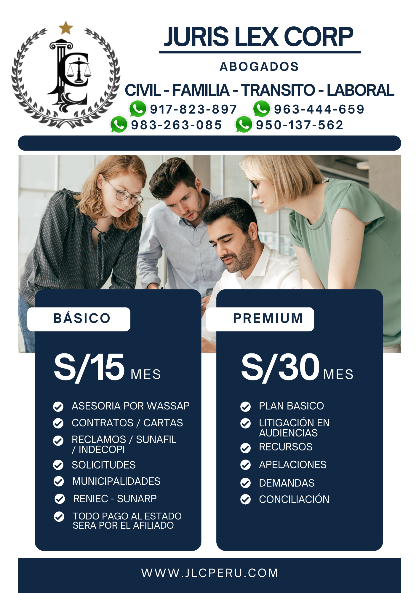 Flyer Planes Precios Servicio Aplicación profesional azul